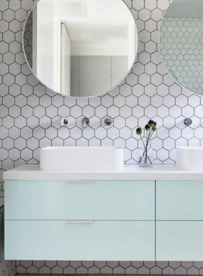 Top 10 Most Popular Hexagon Tiles, What Color Grout To Use With White Hexagon Tile